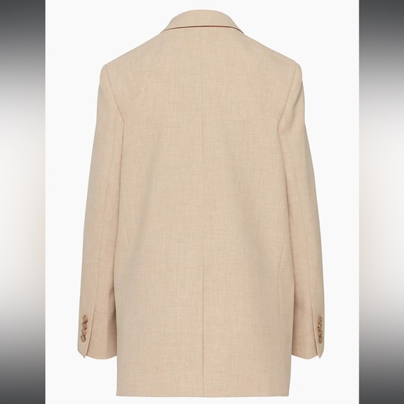Babaton Agency Blazer in Heather Oat Beige - Picture 6 of 10